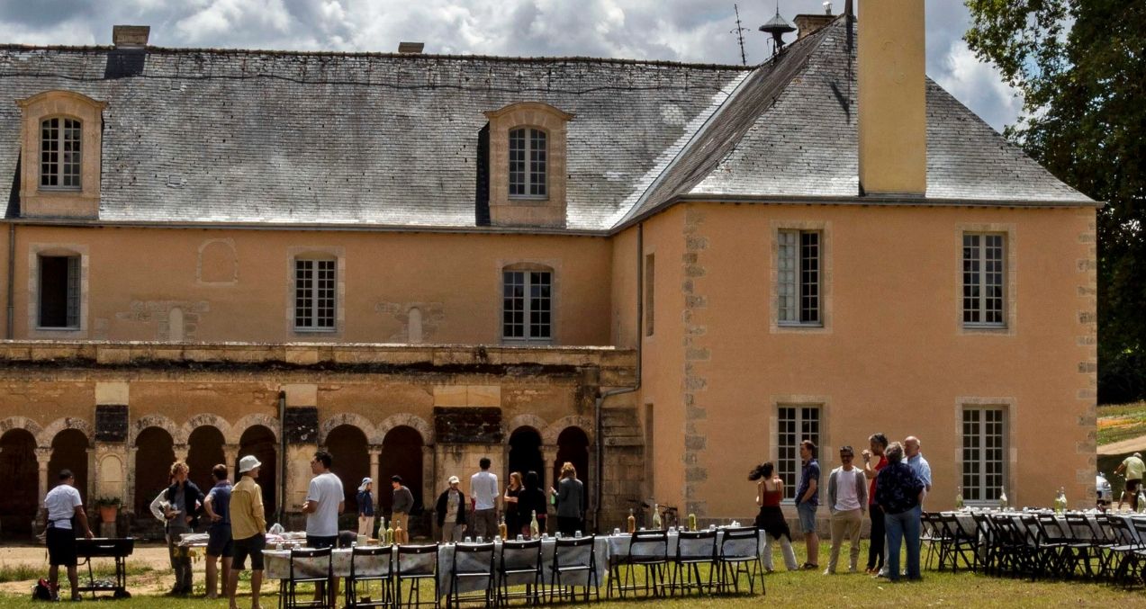 The Abbaye is home for the resident community receiving guests, meditation, community life, silence